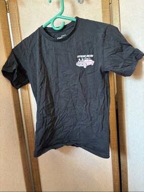 Eighty eight Black Short-Sleeve Tee with Pink Car Graphic 10/12